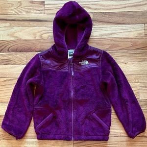 North Face Fleece Zippy - Girls Size 5 - Dark Purple